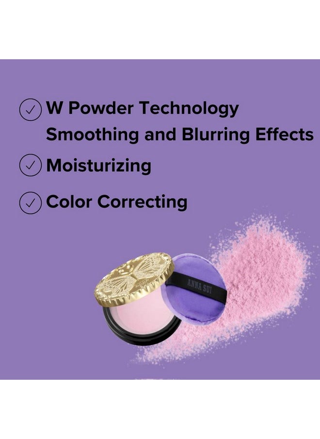 ANNA SUI Mini Refill Loose Face Powder Blurring Effect And Brightening Covering Of Large Pores Flowless Soft Focus Finish 300 Pink 0.21 Oz  - Image 2