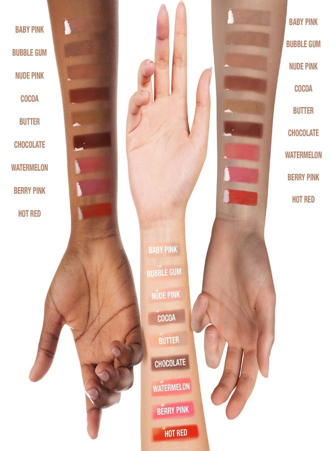 Ruby Kisses Broadway Vita-Lip Tinted & Clear Lip Gloss Set (6 Pack) Ultra-Hydrating & Soothing Formula with Vitamins, High-Shine Non-Sticky Finish Lip Balm, 3 Pcs Watermelon + 3 Pcs Grape Seed - Image 4