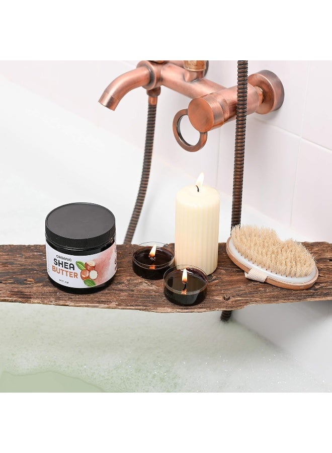 بريميوم ناتشر زبدة الشيا العضوية - زبدة الجسم البكر النقية والخام غير المكررة - للعناية بالبشرة الجافة، كريم الندبات وعلامات تمدد الجلد، 16 أونصة - Image 3