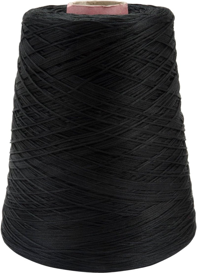 DMC 5628-310 Six Strand Embroidery Cotton Cone, 500g, Black