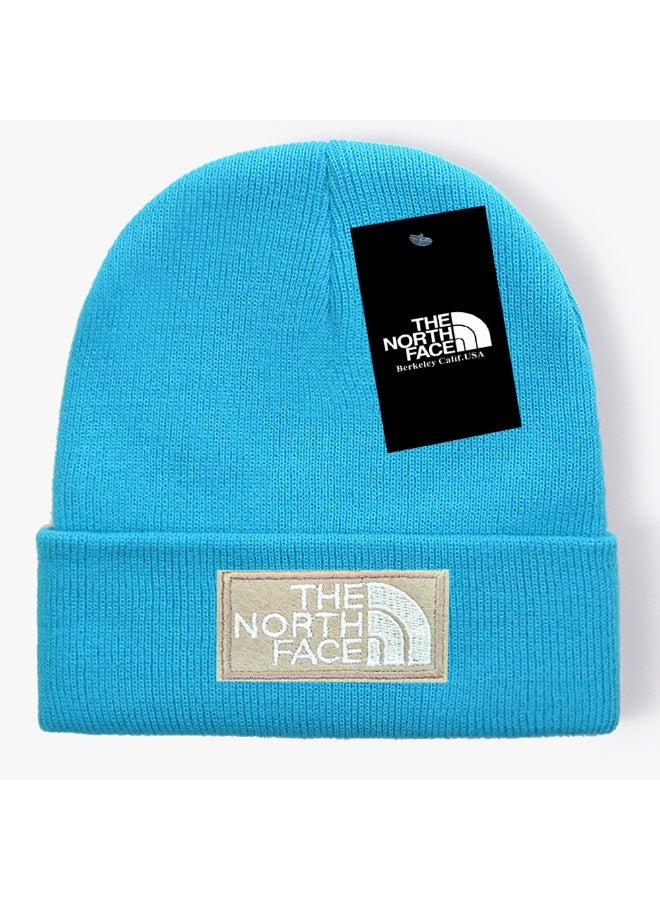 The North Face Berkeley California USA Logo Knit Beanie - Vibrant Turquoise Winter Warmth Cap 606Size