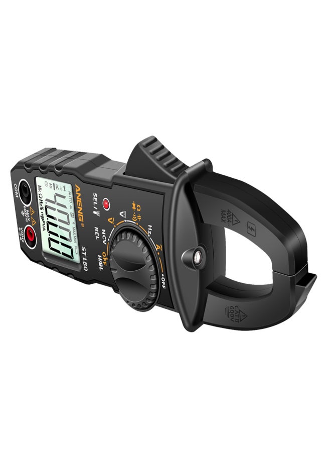 ANENG ST180 4000 Counts Digital Clamp Meter Multimeter Clamp Multimeter Voltmeter Ammeter AC DC Voltage AC Current Meter NCV Tester Universal Meter Tester Current Clamp Tester -30~1000℃ Temperature Resistance Capacitance Frequency Diode Measurement - Image 2