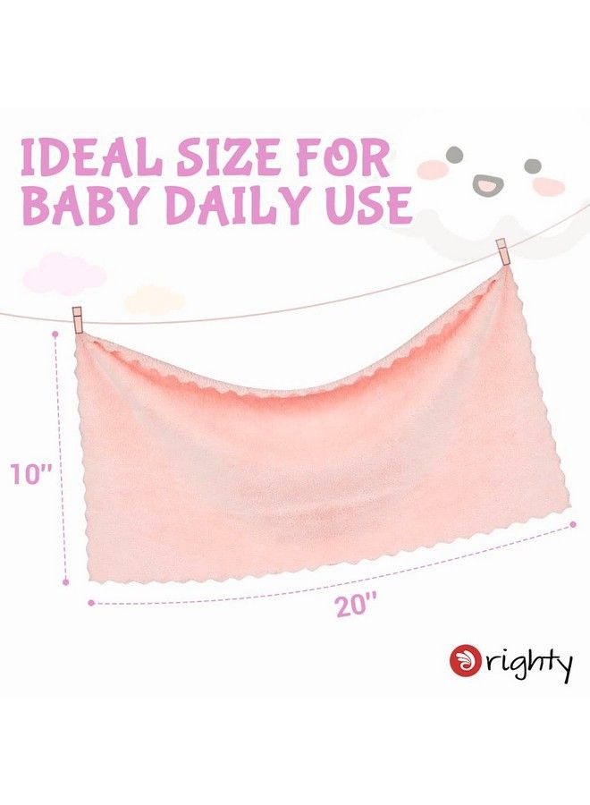 Orighty Burp Cloths For Baby 8 Pack Super Soft & Highly Absorbent Coral Fleece Baby Burp Cloth 20 X 10 Inch Gentle & Large Burp Rugs For Baby Sensitive Skin Burping Cloths For Newborn Essential - Image 5