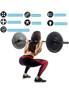 erorex Barbell Pad Squat Pad, Black Foam Sponge Pad For Squats For Squats, Squat Bar Pad Provides Relief To Neck And Shoulders, Squat Pad Barbell Pad For Weightlifting, Squats, Lunges, Hip Thrusts  - Image 3