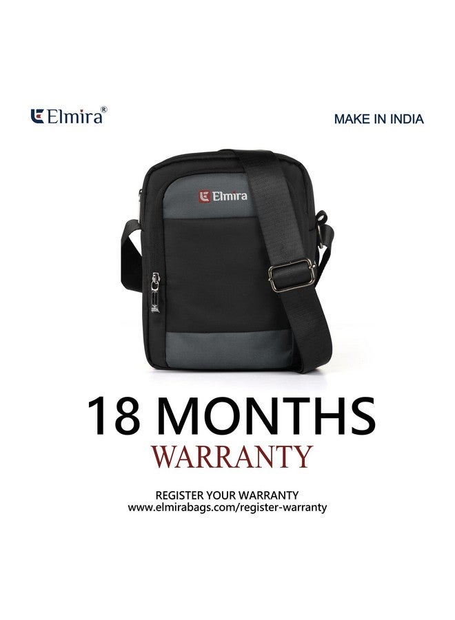 Elmira ELMIRA Sling Bag for Men & Women - Passport Bag for Men Travel, side chest crossbody shoulder Water resistant hand bag for men travel, small cash collection stylish bags for men (black) - Image 2
