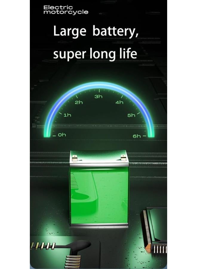 Electric motorcycle for children to ride on, racing motorcycle with a real design for children, multi-colored for boys and girls (red) - Image 3