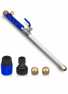 Y&D High Pressure Power Washer for Garden Hose Portable Washing Wand Water Car Outdoor Window with 2 Nozzle Blue  - Image 1