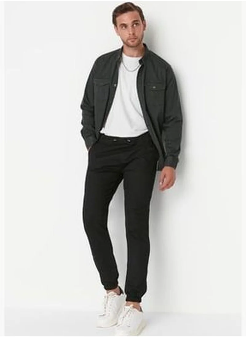 trendyol Black Men's Joggers and Gabardine Pants TMNSS20PL0056