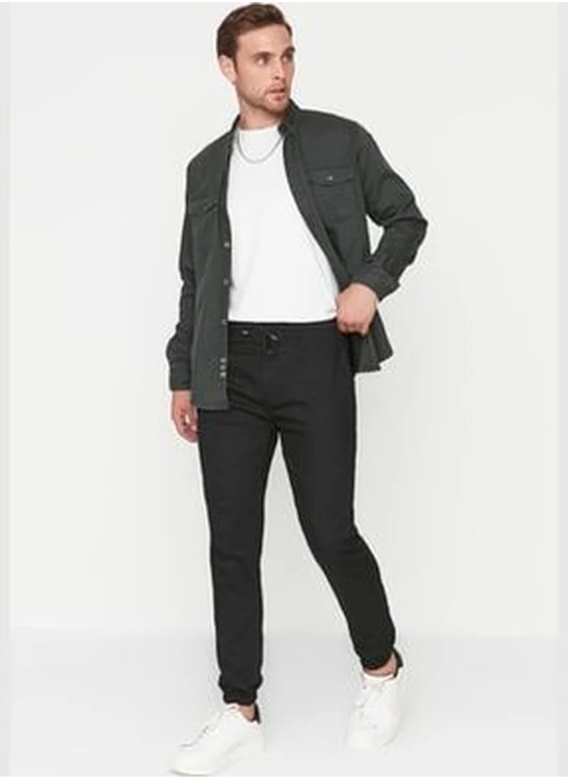 trendyol Black Men's Joggers and Gabardine Pants TMNSS20PL0056