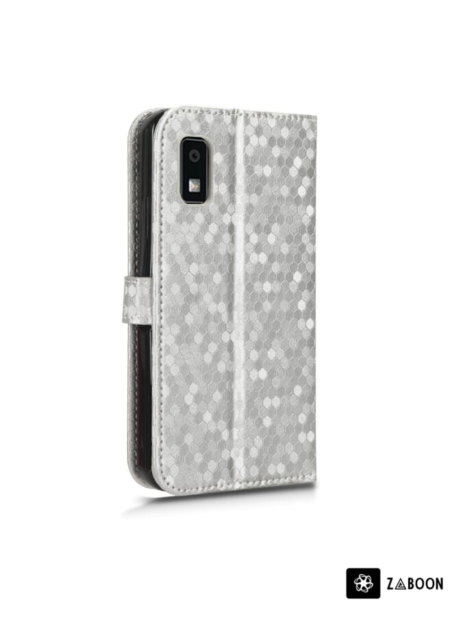 Zaboon Protective Case For Sharp Aquos Wish 3 Honeycomb Dot Texture Leather - Image 3