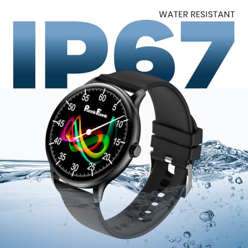 PunnkFunnk Glavito Round Dial Smartwatch with 1.49" AMOLED Display, Bluetooth Calling, Functional Crown Control, 100+ Sports Modes, IP67, Health Tracking, 100+ Watch Faces for Men & Women (Black) - Image 4