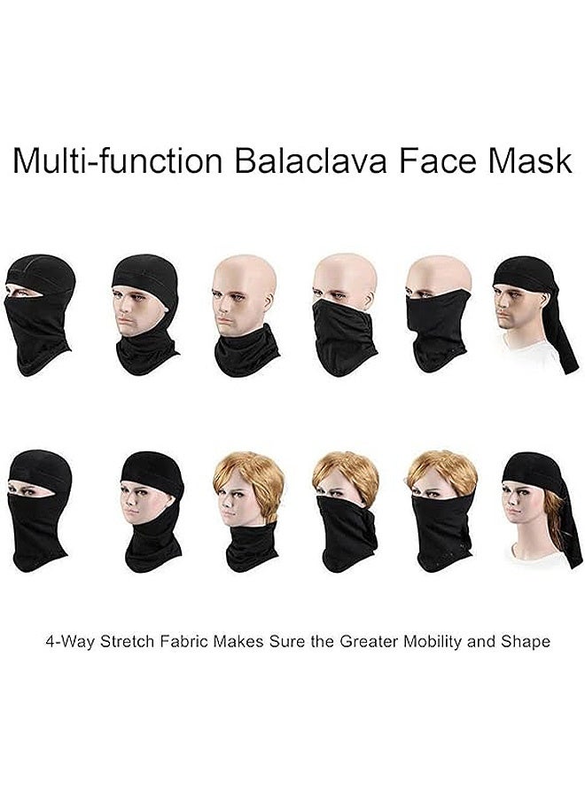 MXN 3 Pcs Balaclava Face Mask, Protection Hood Breathable Mask, Sun UV Breathable Protection Hood for Men Women Skiing Snowboarding Cycling Hiking (Black, Navy Blue, Grey) - Image 4