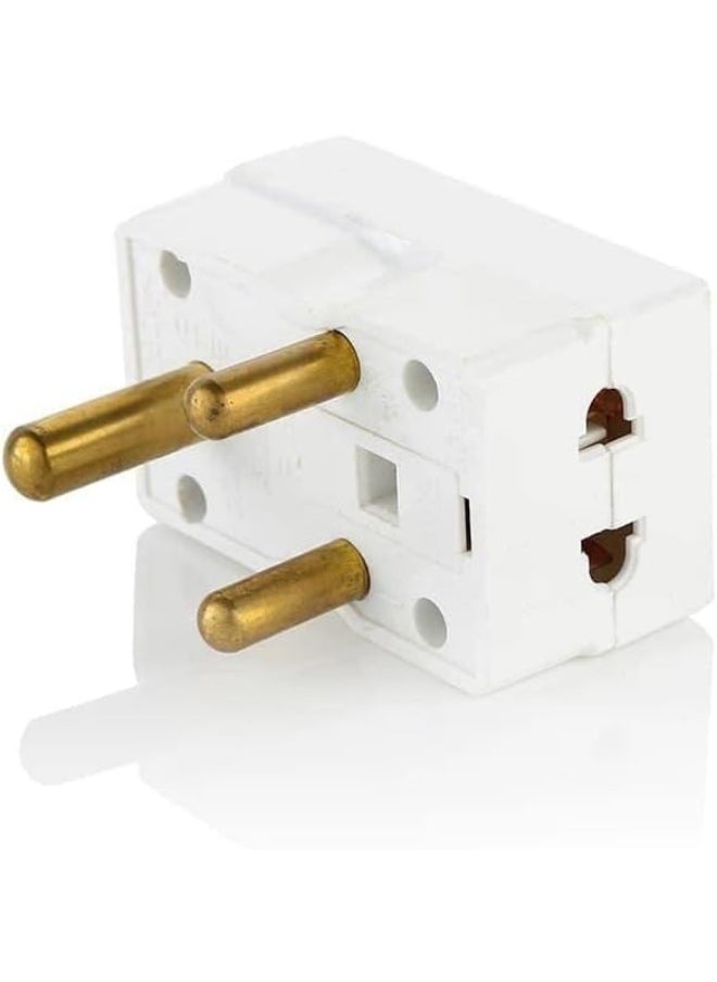 melfi Melfi 3-Way 3-Pin Plug Adapter - Universal Socket With Led Indicator And 15A Fuse For Safe, Convenient Power Distribution  - Image 3