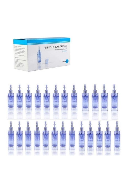 25-Piece 12 Pins Replacement Cartridges Disposable Needles Compatible with Derma Pen A1