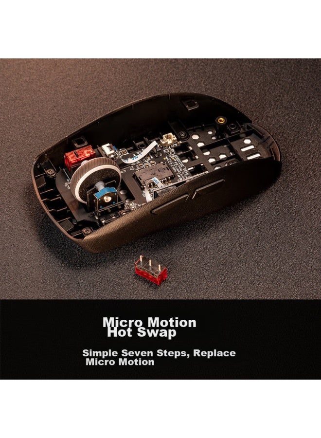 Rog Yingren 3 Wireless Mouse, 36000 Dpi, Up To 618h Battery Life, E-sports Gaming, Lightweight, Symmetrical Design, Rgb Lighting Effects, Black - Image 5