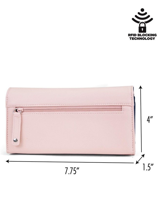 NAUTICA Money Manager Rfid Women’S Wallet Clutch Organizer (Petal Pink)  - Image 3