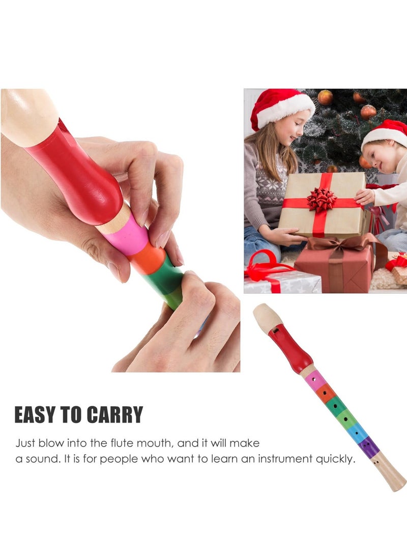 Wooden Recorder, Soprano Recorder Instrument German Fingering, Recorders for Children Adult Beginner, Wooden Descant Recorder 8 Hole Soprano Recorder Flute Music Playing Wind for Kids - Image 2