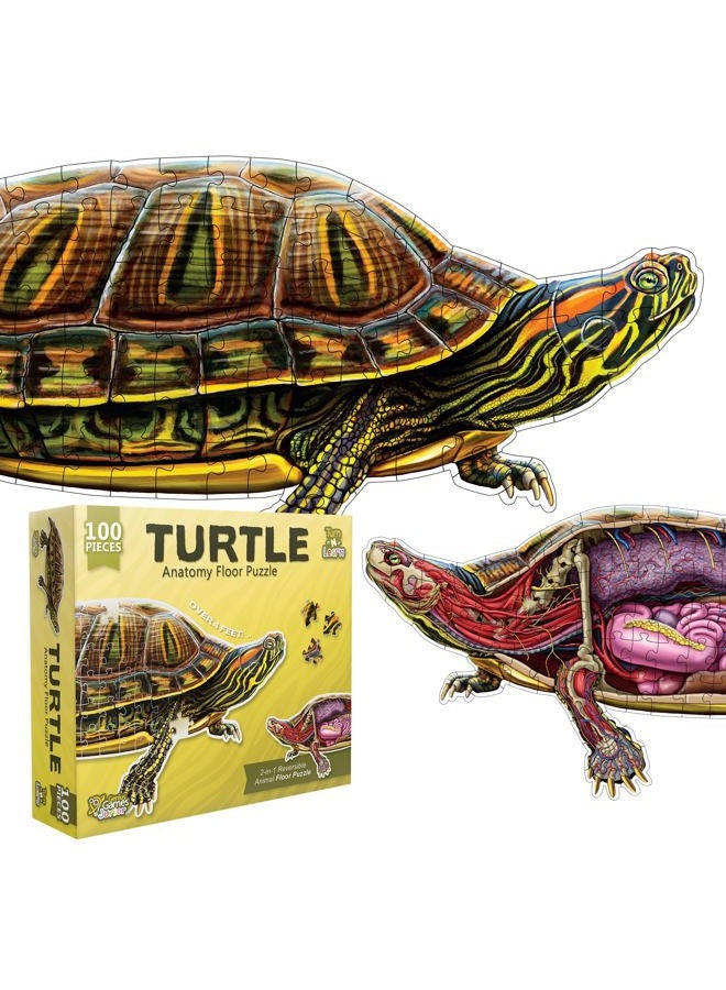 Genius Games Turtle Animal Floor Puzzle - Image 1