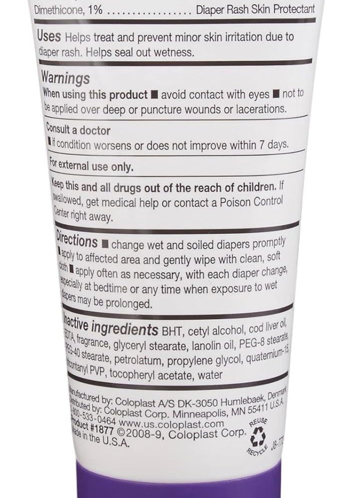 Coloplast Baza Protect Moisture Barrier Cream - 2 oz Tube for Skin Irritation and Incontinence - Image 2