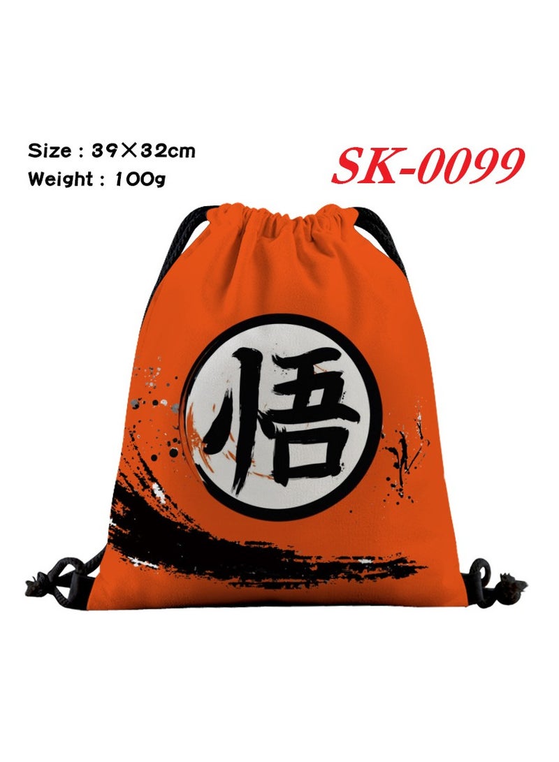 Simple Drawstring Bag Drawstring Bag Storage Bag Drawstring Pocket Nylon Backpack 39*32cm