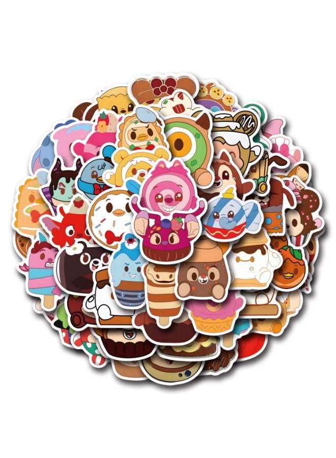 NIBEMINENT 50 Pcs Munchlings Deco Kit Waterproof Stickers, High Definition Printing Bright Colors, Suitable for Laptop Skateboard Luggage Water Bottle Guitar DIY - Image 1