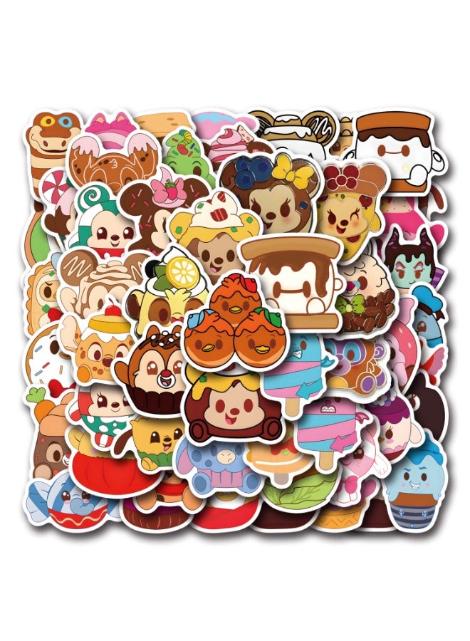 NIBEMINENT 50 Pcs Munchlings Deco Kit Waterproof Stickers, High Definition Printing Bright Colors, Suitable for Laptop Skateboard Luggage Water Bottle Guitar DIY - Image 2