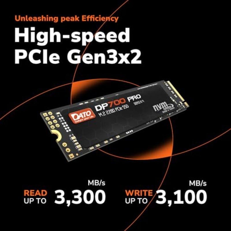 SSD PCIe Gen3x4 NVMe Internal Solid State Drive Up To 3300/3100 MB/s For Desktop And Laptop DP700Pro Series 2280 Form Factor High Performance Gaming And Workstation Use - Image 2