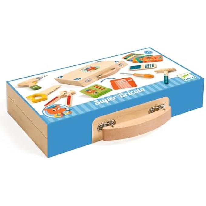 SUPER BRICOLO WOODEN ROLE PLAY TOOLBOX - Image 3