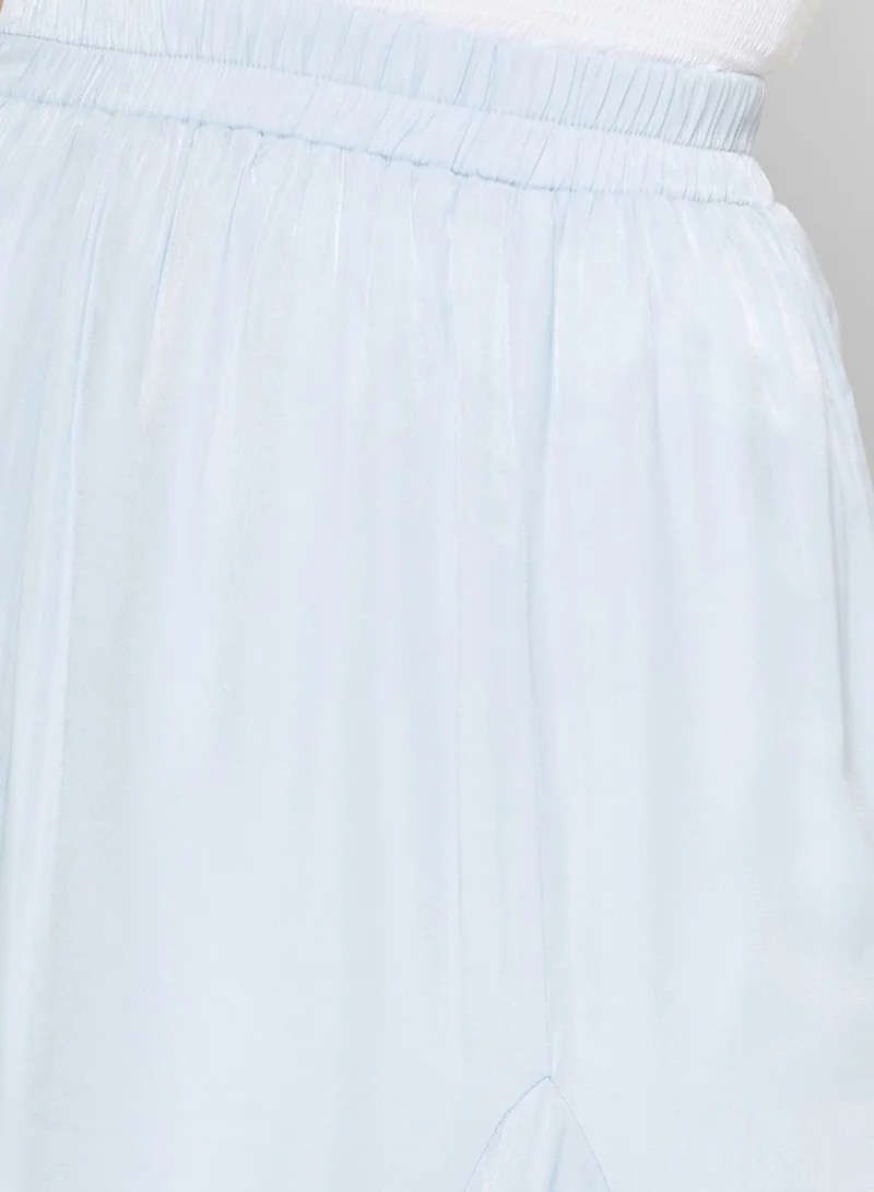 Reserved High Waist Pleated Midi Skirt