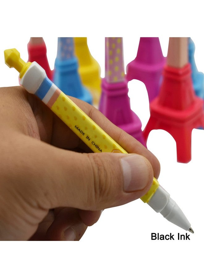 Maydahui 8Pcs Paris Eiffel Tower Ballpoint Pen Cute Cartoon Pens Black Gel Ink Desktop Decoration For Girls Students School - Image 5