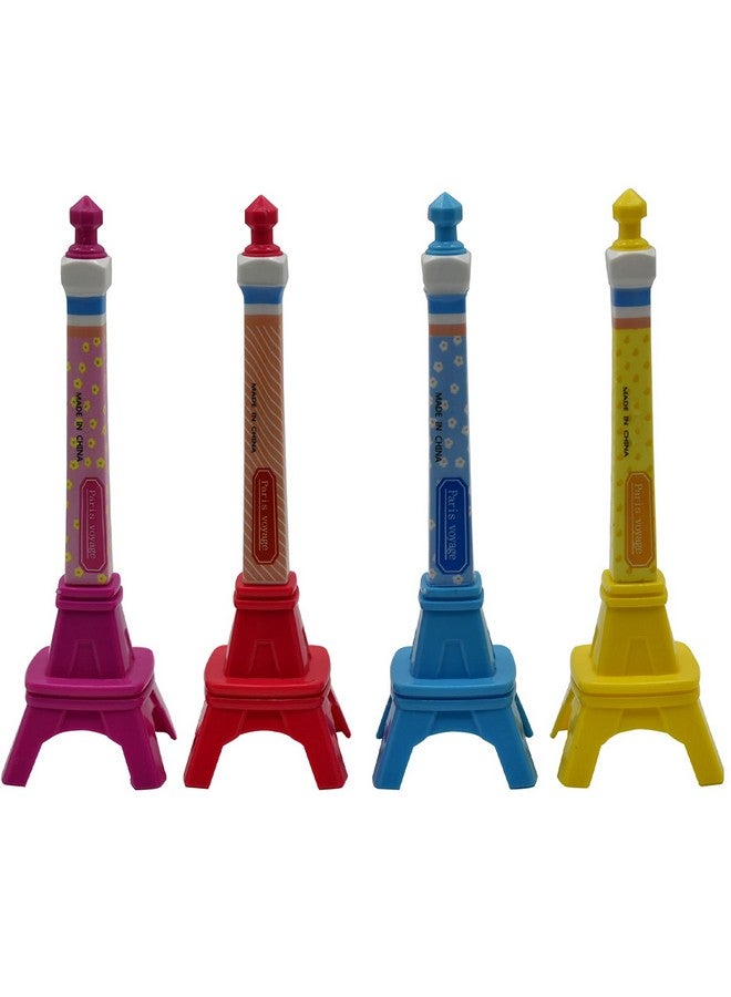 Maydahui 8Pcs Paris Eiffel Tower Ballpoint Pen Cute Cartoon Pens Black Gel Ink Desktop Decoration For Girls Students School - Image 1
