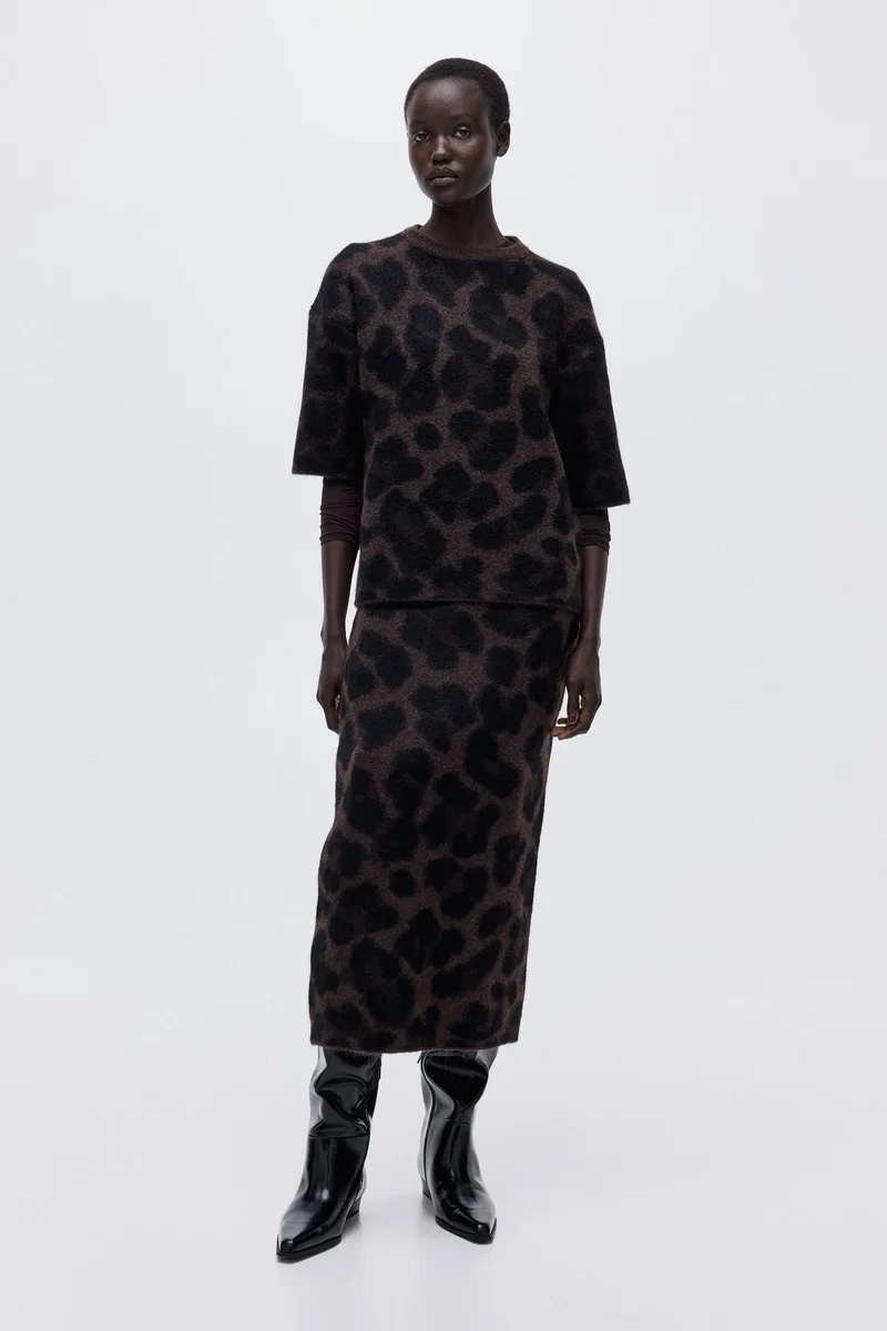 H&M Boxy jacquard-knit jumper