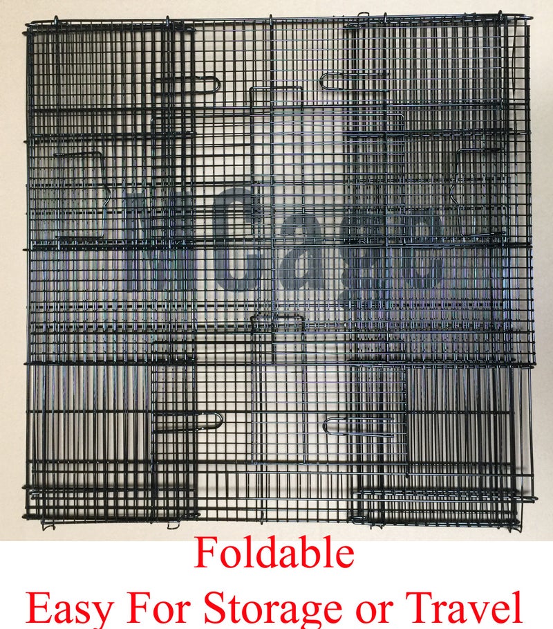 Mcage 3-Levels Easy Portable Collapsible Ferret Chinchilla Sugar Glider Rats Mouse Animal Critter Chew-Proof Metal Carrier Travel Cage with Narrow 3/8-Inch Bar Spacing Easy to Setup No Tools Needed - Image 5