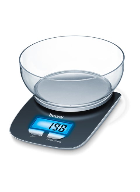 KS 25 - Digital Kitchen Scale | 3kg Capacity | 1.2L Dishwasher-Safe Bowl | Tare Function | Multi-Unit Measurement (kg, g, lb, oz)