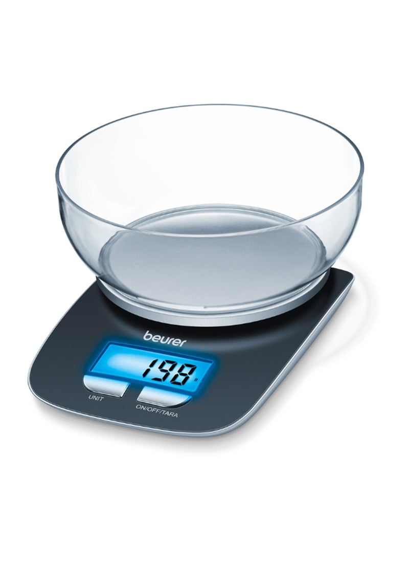 Beurer - KS 25 - Digital Kitchen Scale | 3kg Capacity | 1.2L Dishwasher-Safe Bowl | Tare Function | Multi-Unit Measurement (kg, g, lb, oz) - Image 1