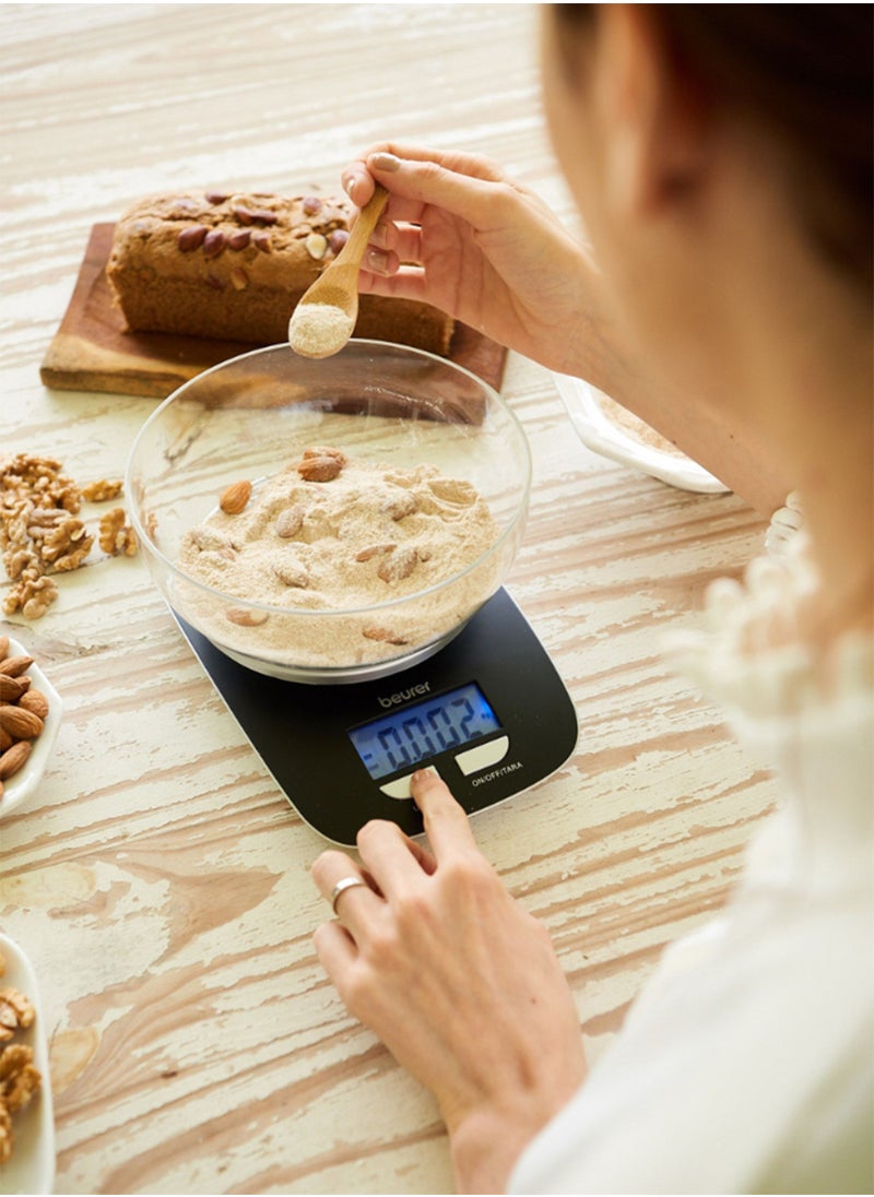 Beurer - KS 25 - Digital Kitchen Scale | 3kg Capacity | 1.2L Dishwasher-Safe Bowl | Tare Function | Multi-Unit Measurement (kg, g, lb, oz) - Image 1