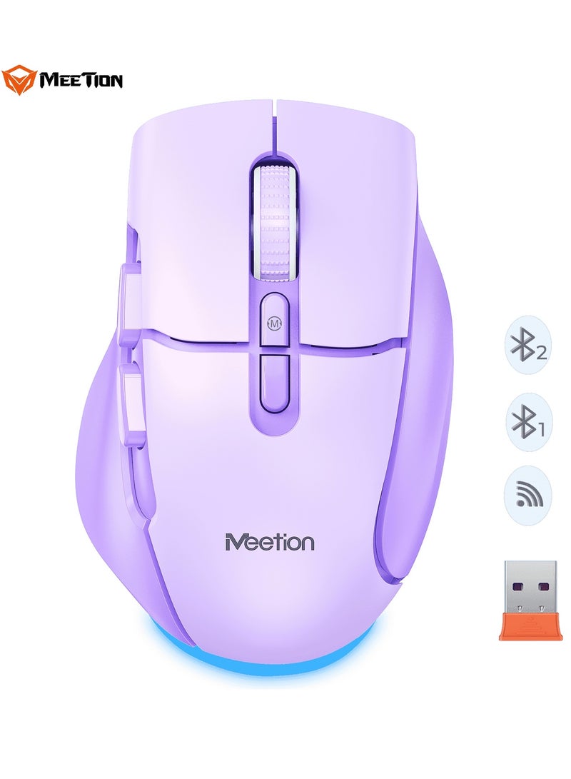 MEETION Wireless Dual-Mode Ergonomic Mouse BTM001 Ergonomic Design 2.4g Bluetooth Dual Mode Multiple Colors Available - Image 1