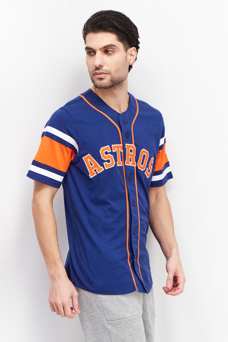 MLB Men Sportswear Fit Houston Astros Baseball Jersey, Navy - Image 4
