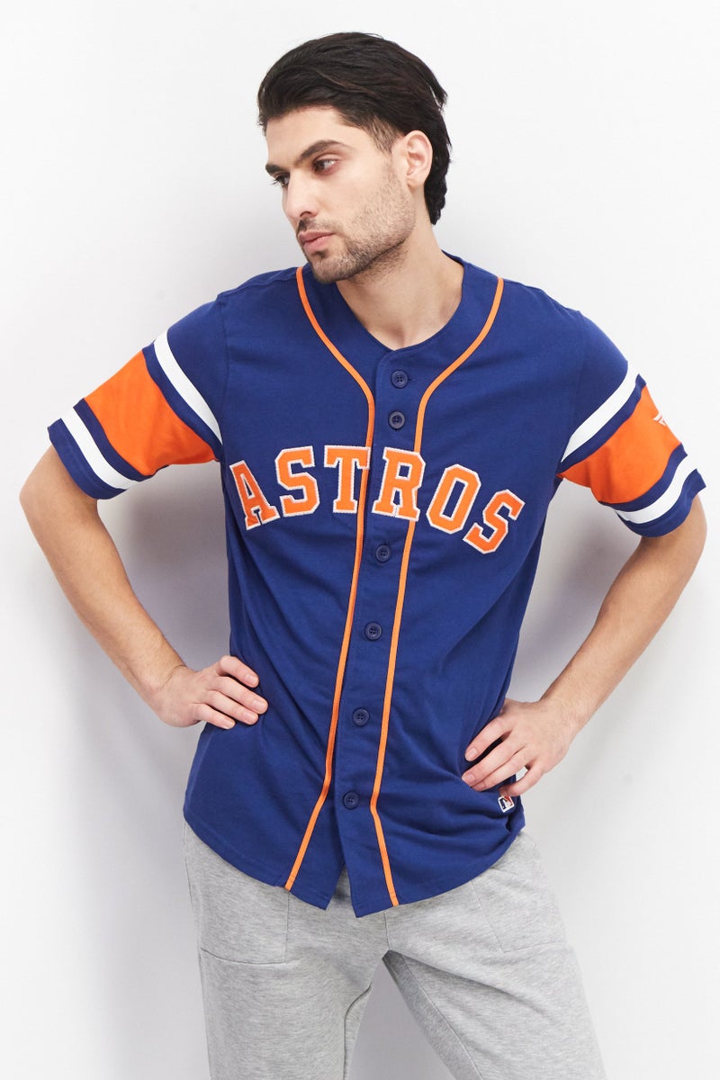 MLB Men Sportswear Fit Houston Astros Baseball Jersey, Navy - Image 1