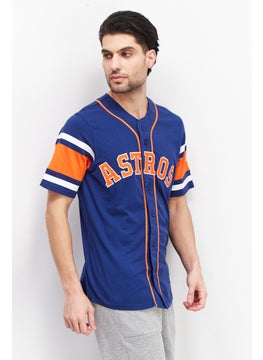 MLB Men Sportswear Fit Houston Astros Baseball Jersey, Navy  - Image 4