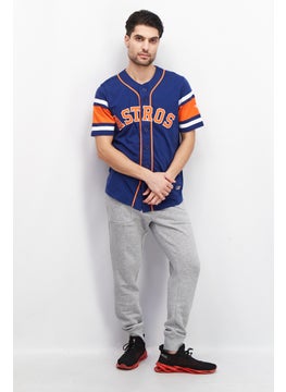 MLB Men Sportswear Fit Houston Astros Baseball Jersey, Navy  - Image 2