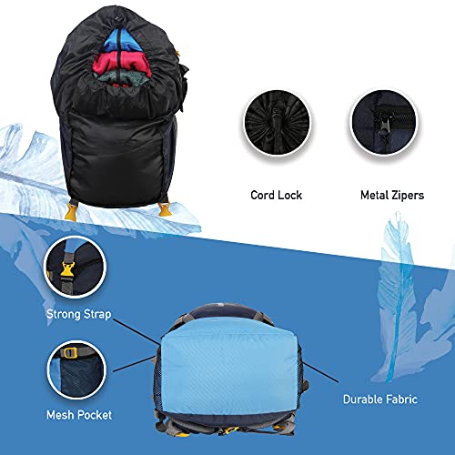 Impulse Rucksack bags 55 litres travel bag for men tourist bag for travel backpack for hiking trekking Bag for men camping Mountain Calling Blue with 1 year Warranty - Image 5