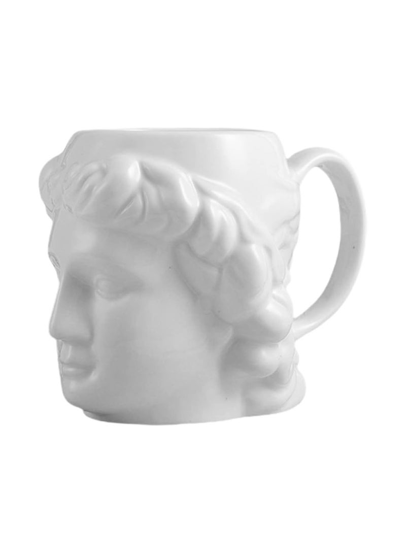 GGOOT Statue Mug Nordic Mug Nordic Decor Espresso k Cups Greek Statue Head Tooth Brush Cup Greek David Mug Ceramic Mug Artistic Drinking Mug Ceramic Espresso Cup Ceramics Morning Tea Cup - Image 1