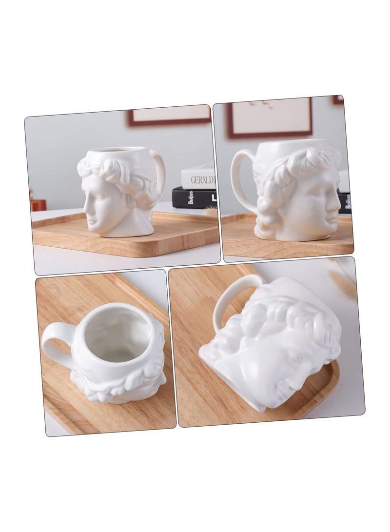 GGOOT Statue Mug Nordic Mug Nordic Decor Espresso k Cups Greek Statue Head Tooth Brush Cup Greek David Mug Ceramic Mug Artistic Drinking Mug Ceramic Espresso Cup Ceramics Morning Tea Cup - Image 4
