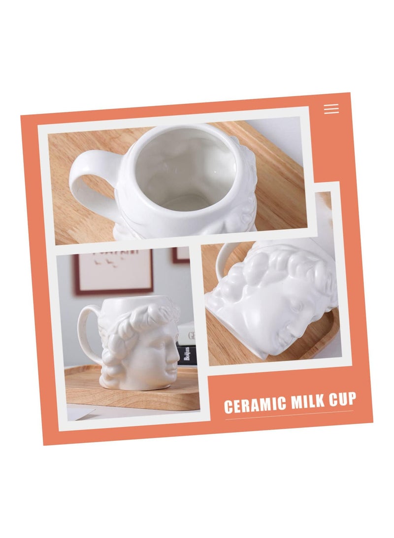 GGOOT Statue Mug Nordic Mug Nordic Decor Espresso k Cups Greek Statue Head Tooth Brush Cup Greek David Mug Ceramic Mug Artistic Drinking Mug Ceramic Espresso Cup Ceramics Morning Tea Cup - Image 2