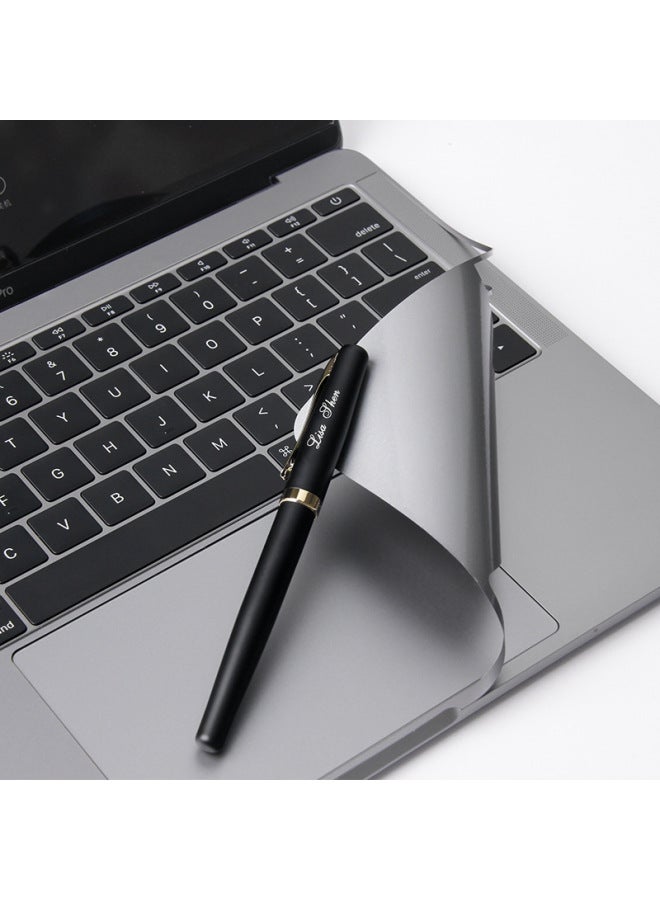 Macbook Anti-glare Screen Protector Matte Finish Ultra-thin Precision Cut For Macbook Pro/air 13/15/17 Inch-Color:Apple Silver (palm Rest + Touch Screen Film)-Size:2018 Air13(A1932)