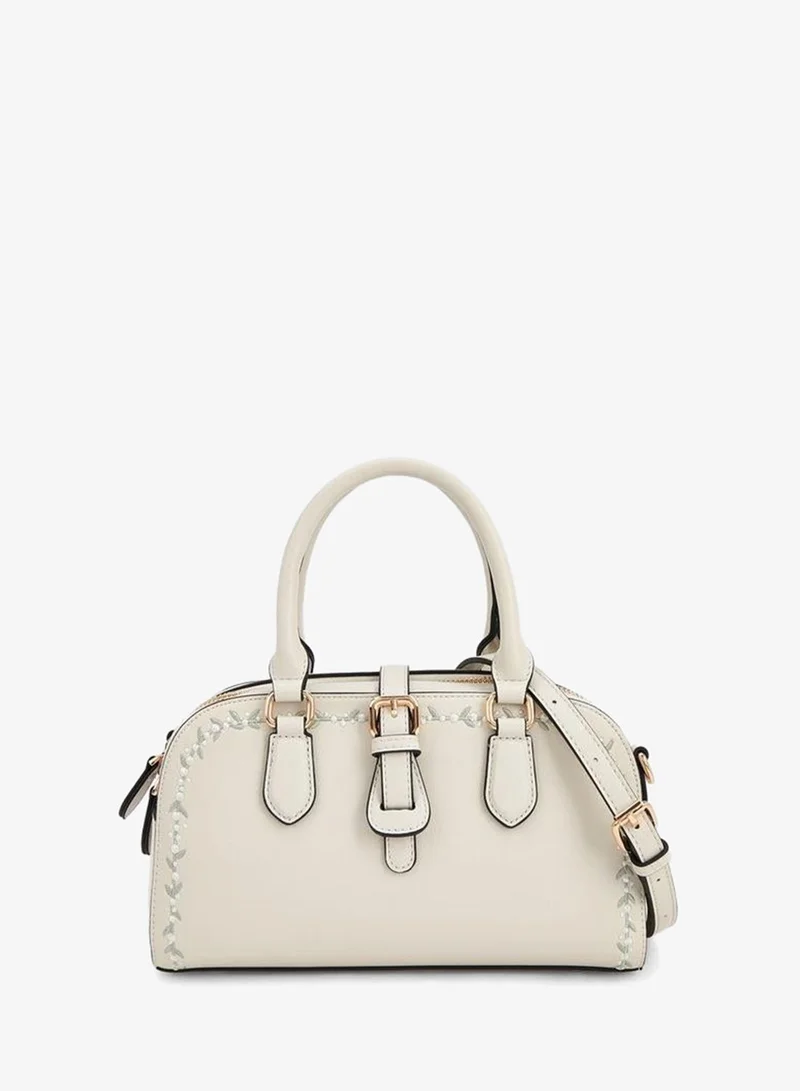 سيليست Floral Embroidered Tote Bag With Double Handle