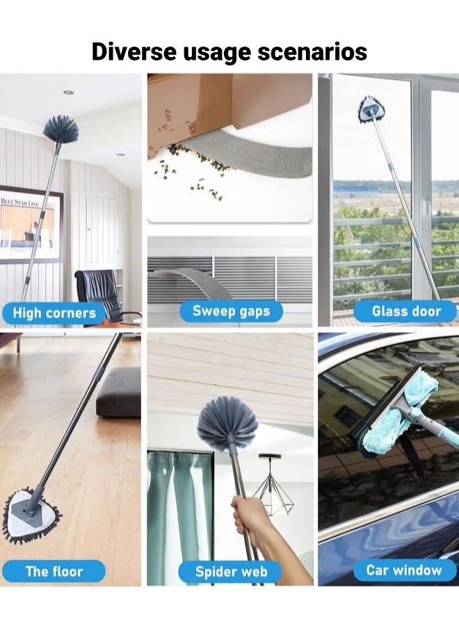 6 PCS Duster Kit, Microfiber Dust Brush, Washable and Retractable Duster Brush, Removable Hand Dust Cleaning Gap Dust, Bendable Dust Cleaner Cleaning Tools, For Cleaning Furniture, Couch, Fridge, Ceiling Fan, Blinds, Cobwebs Etc. - Image 5