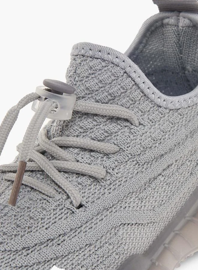 Oaklan by Shoexpress GREY Boys Monotone Sports Shoes with Lace-Up Closure for Men | Best Price UAE