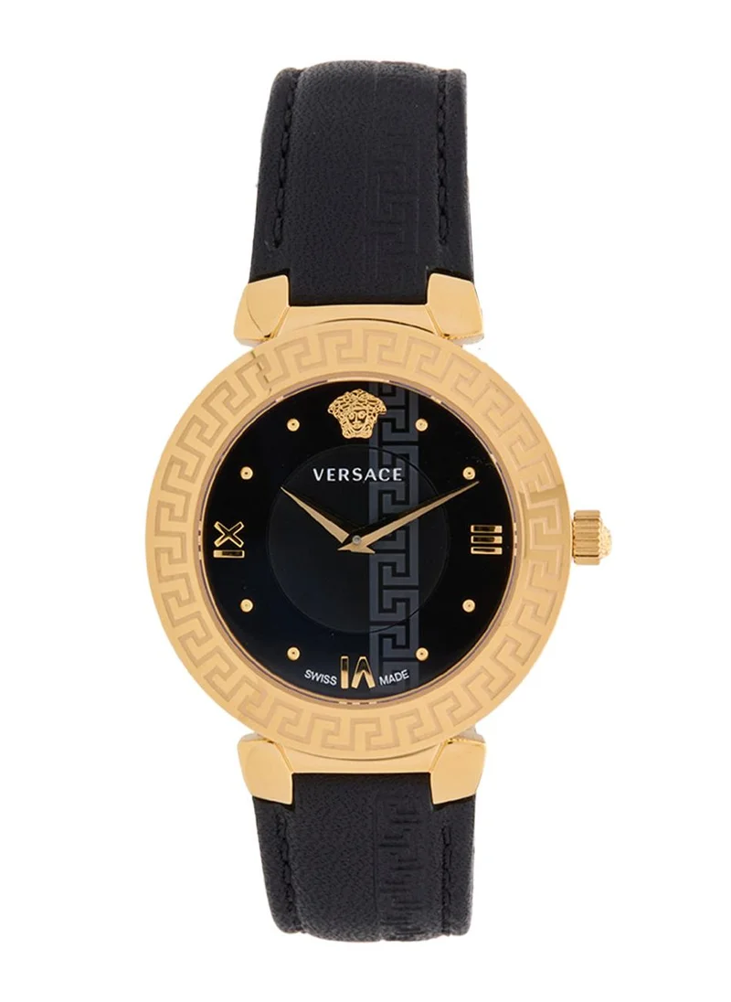 VERSACE Daphnis Quartz Black Dial Watch